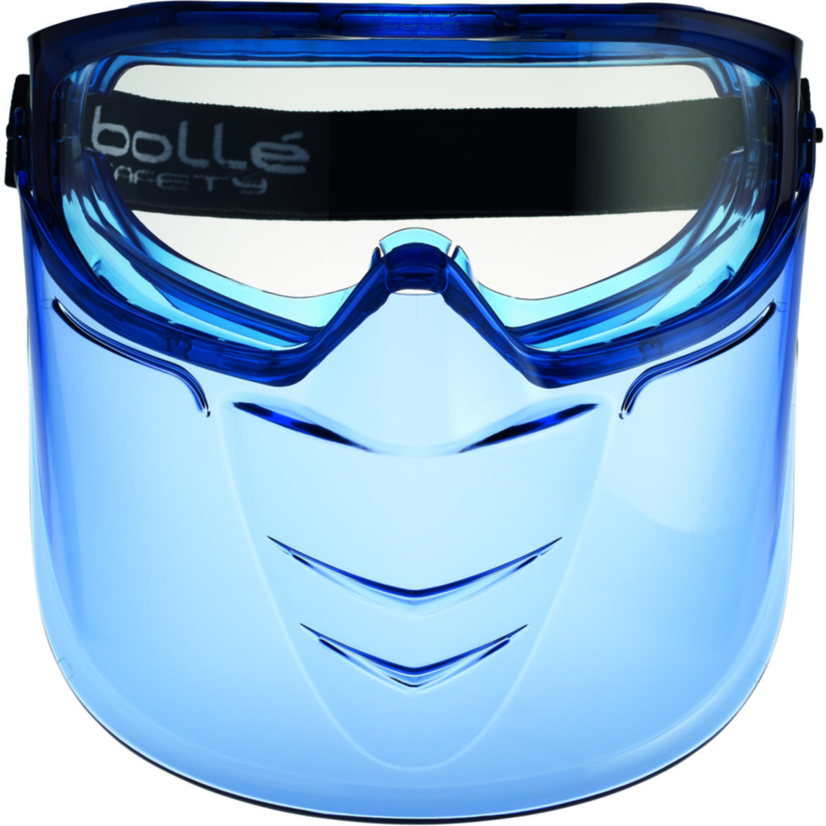 BOLLE SAFETY 40298 Visor,Blue,Polycarbonate,For Goggles 