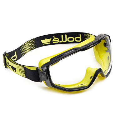 Bollé Safety 253-CT-40045 - Gafas de seguridad de contorno con montura de  nailon sin montura y lente antiniebla de humo