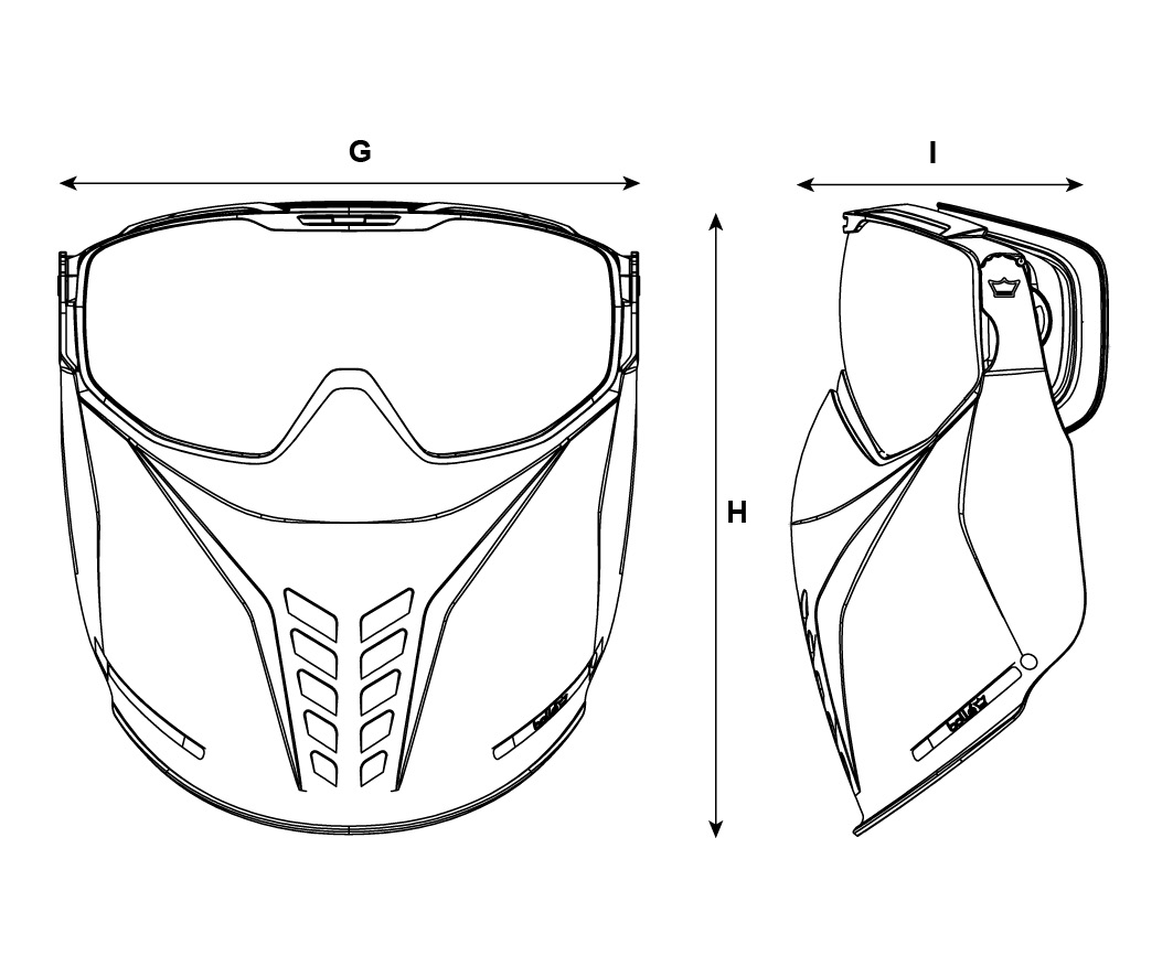 Bollé X900 Masque Tactique Noir - Écran Polycarbonate Transparent - Anti-buée Anti-rayures - Avec Étui Et Sacoche - Norme STANAG 2920